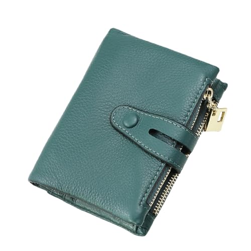 Royal Bagger Stilvolle Kurze Geldbörse, Echtes Leder Multi-Card-Slots-Karten Halter, perfekte Freizeit-Geldbörse für den täglichen Gebrauch (Light Blue) von Royal Bagger