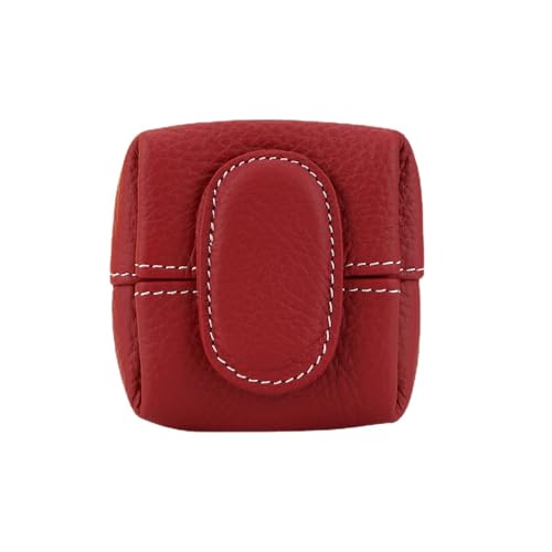 Royal Bagger Trend ige Geldbörsen für Frauen, Echtes Leder Wechsel Beutel, mit Perlen Armband (Granatapfel rot) von Royal Bagger