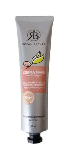 Royal Beauty Handcreme mit Arganöl, feuchtigkeitsspendend, für widerstandsfähige Nägel, 75 ml von Royal Beauty