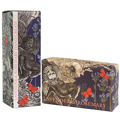 Royal Botanic Gardens KEW Handcreme & Sheabutter Seife Geschenkset - Lavendel & Rosmarin von Royal Botanic Gardens Kew
