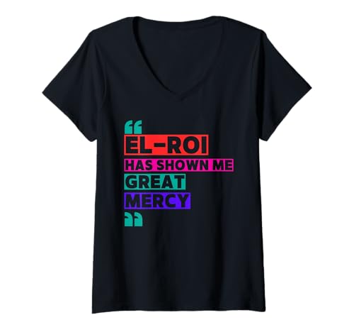 Damen EL ROI hat Mir große Barmherzigkeit erwiesen - NSPPD-Morgengebet T-Shirt mit V-Ausschnitt Damen EL ROI hat Mir große Barmherzigkeit erwiesen - NSPPD-Morgengebet T-Shirt mit V-Ausschnitt von Royal Digitol Designs