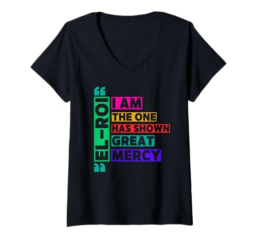 Damen Ich Bin der Eine, der EL ROI große Barmherzigkeit erwiesen hat - NSPPD Prayer T-Shirt mit V-Ausschnitt Damen Ich Bin der Eine, der EL ROI große Barmherzigkeit erwiesen hat - NSPPD Prayer T-Shirt mit V-Ausschnitt von Royal Digitol Designs
