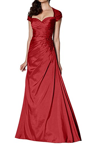 Royaldress Damen Kurzarm Abendkleider Ballkleider Brautmutterkleider Lang Jugendweihe Kleider Fuer Hochzeits Neu -42 Rot von Royal Dress