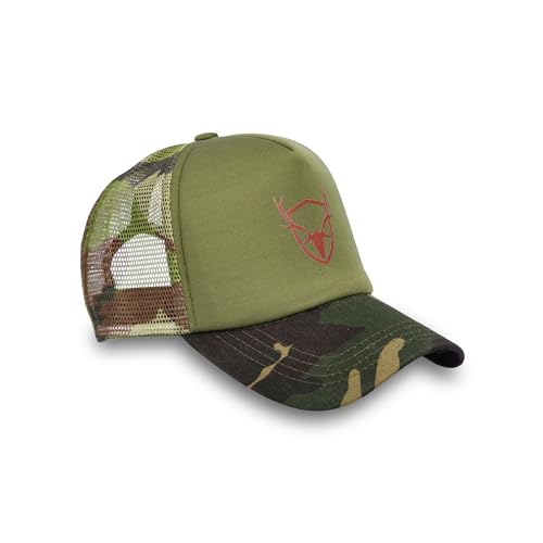 Royal Hunter ® Schildkappe im Militärstil - mit hochwertigem Hirsch Aufdruck - schöne Jagdcap oder Jagdkappe - allgemein als Outdoor Cap - idelaes Geschenk für Jäger - Flexfit Snapback Basecap von Royal Hunter