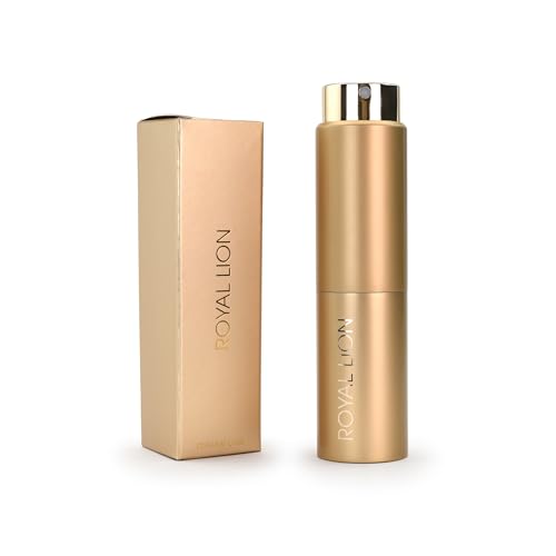 Royal Lion Twist Case Parfum Travel Set - Reisezerstäuber - Hochwertiger Suit mit Extrait de Parfum "QUEEN FOR WOMEN", Sinnlicher Amberduft mit blumig-holziger Note, 20 ml von Royal Lion