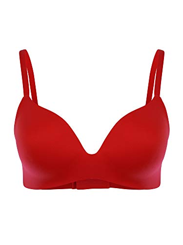 Royal Lounge Women's Royal Delite T-Shirt Bra, Scarlet Red, B von Royal Lounge