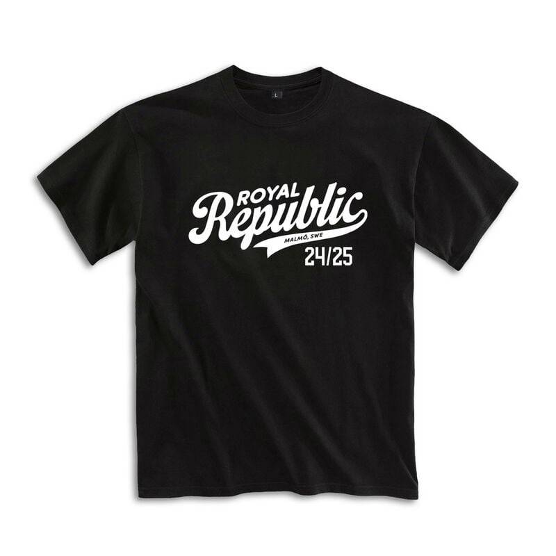 Royal Republic Baseball Logo T-Shirt schwarz in 3XL von Royal Republic