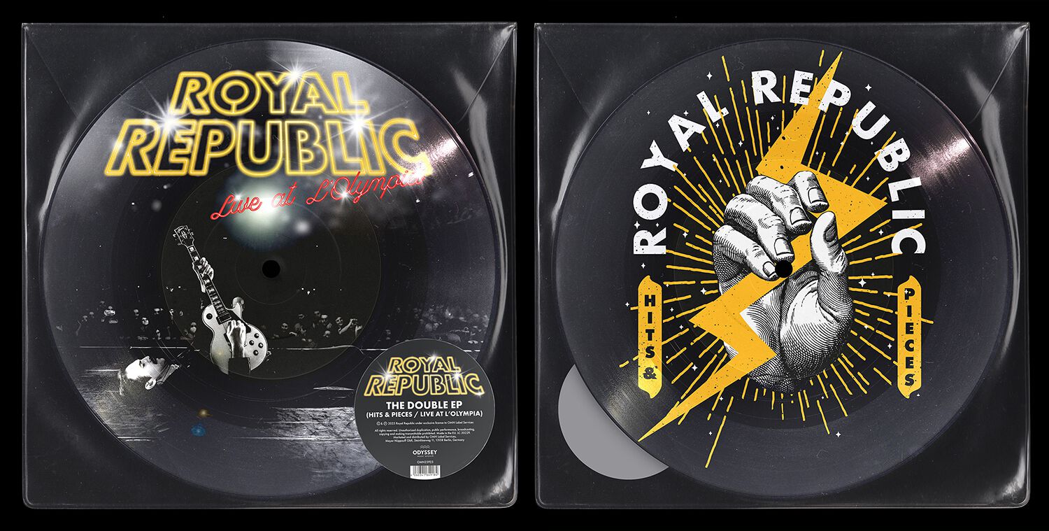 Royal Republic The Double EP (Hits & Pieces / Live at l'Olympia) LP multicolor von Royal Republic