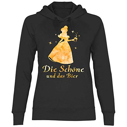 Royal Shirt Damen Hoodie Die Schöne und das Bier, Größe:M, Farbe:Black von Royal Shirt