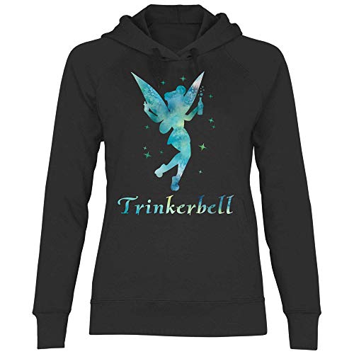 Royal Shirt Damen Hoodie Trinkerbell, Größe:L, Farbe:Black von Royal Shirt