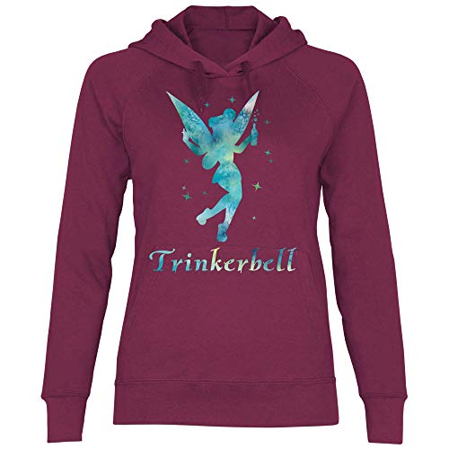 Royal Shirt Damen Hoodie Trinkerbell, Größe:XL, Farbe:Burgundy von Royal Shirt