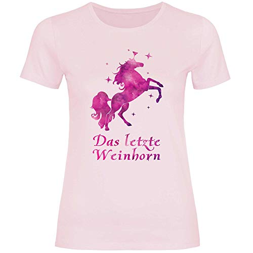 Royal Shirt Damen T-Shirt Das letzte Weinhorn, Größe:L, Farbe:Orchid Pink von Royal Shirt