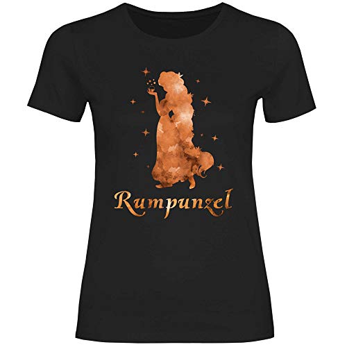 Royal Shirt Damen T-Shirt Rumpunzel, Größe:L, Farbe:Black von Royal Shirt