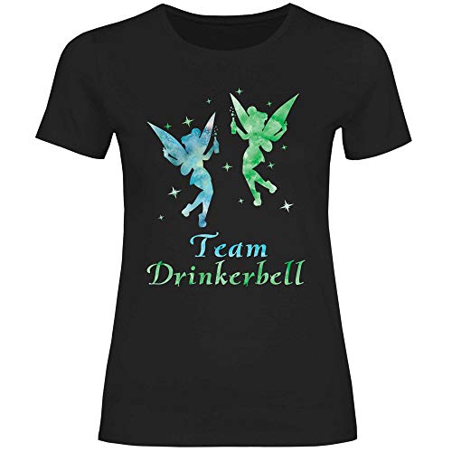 Royal Shirt Damen T-Shirt Team Drinkerbell, Größe:S, Farbe:Black von Royal Shirt