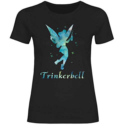 Royal Shirt Damen T-Shirt Trinkerbell, Größe:S, Farbe:Black von Royal Shirt