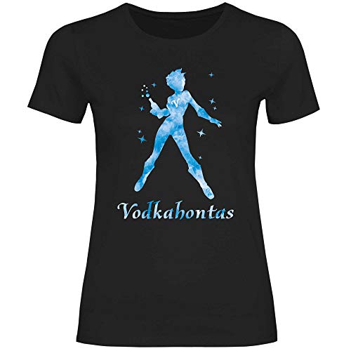 Royal Shirt Damen T-Shirt Vodkahontas, Größe:L, Farbe:Black von Royal Shirt