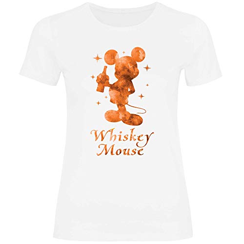 Royal Shirt Damen T-Shirt Whiskey Mouse, Größe:L, Farbe:White von Royal Shirt