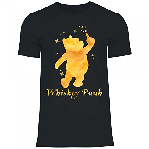 Royal Shirt a3 Herren T-Shirt Whiskey Puuh | jeden Anlass Karneval JGA, Größe:XXL, Farbe:Black von Royal Shirt