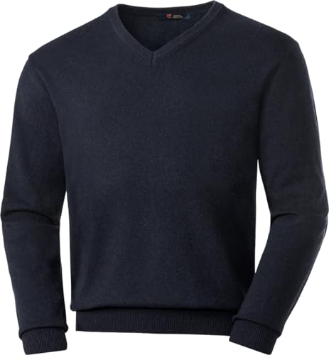 Royal Spencer Herren-Pullover mit V-Ausschnitt aus Kaschmir-Seide, Kaschmirpullover Bordeaux, toller Winterpullover, angenehm zu tragen, Dunkelblau, 3XL von Royal Spencer
