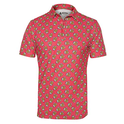 Royal & Awesome Golf-Poloshirts für Herren, Golf-Tops für Herren, Golf-Shirts Herren, Herren-Golf-Shirts, Herren-Golf-Poloshirts, Cheers, XXL von Royal & Awesome