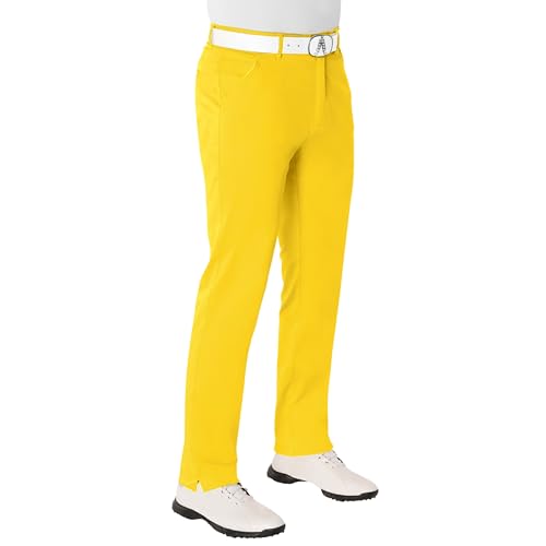 Royal & Awesome Yellow Golf Hosen für Männer, Herrengolfhosen, Funky Herrengolfhosen, Golfchinos für Männer Royal & Awesome Yellow Golf Hosen für Männer, Herrengolfhosen, Funky Herrengolfhosen, Golfchinos für Männer von Royal & Awesome