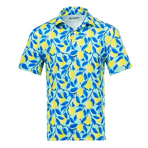 Royal & Awesome Lemons Golf Polo -Hemden für Männer, Golftimen für Männer, Golfhemden Männer, Herren Golfhemden, Herren Golf Polo -Hemden von Royal & Awesome