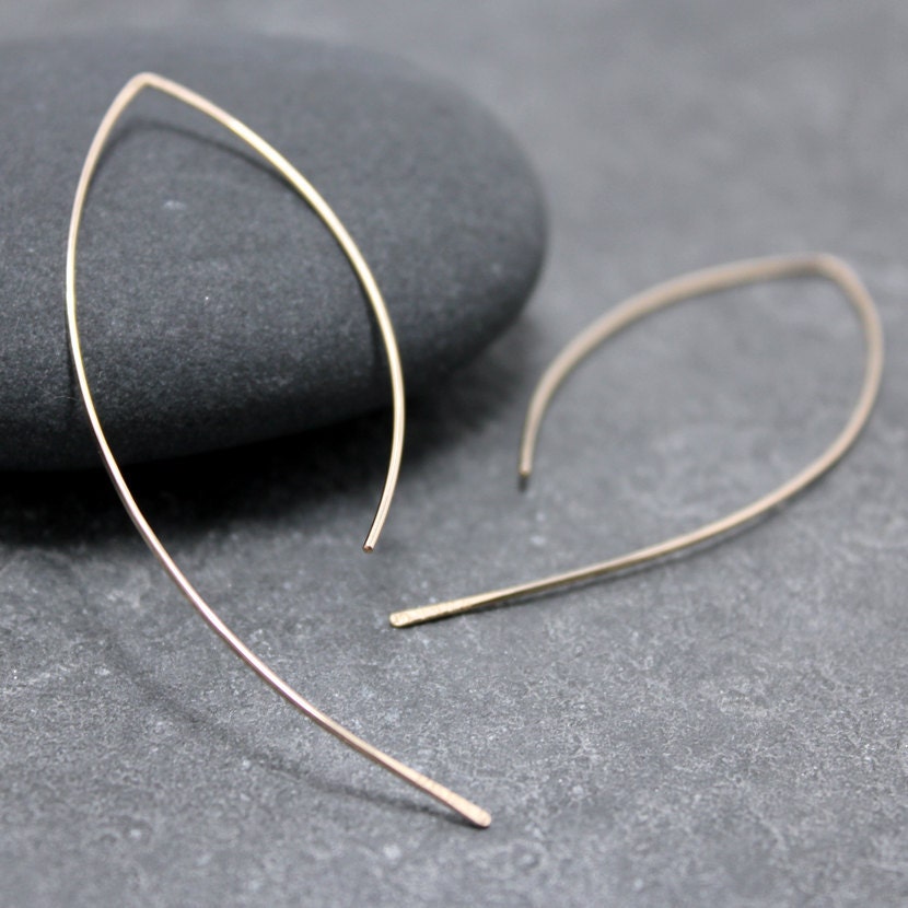 Wishbone 14K Gf Ohrringe Creolen, Large von RoyalCountess