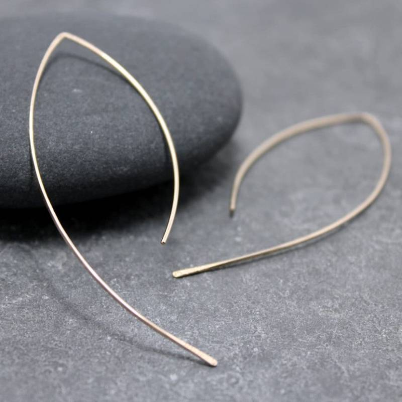 Wishbone 14K Gf Ohrringe Creolen, Large von RoyalCountess