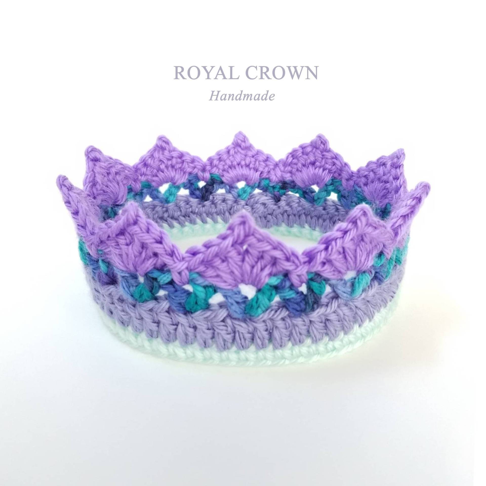 Häkelkrone, Baby Tiara, Neugeborenen Krone, Gehäkelte Prinzessin Mädchen-Foto-Prop, Frühchen Säugling Kleinkind Kinder Erwachsene Krone von RoyalCrownHandmade