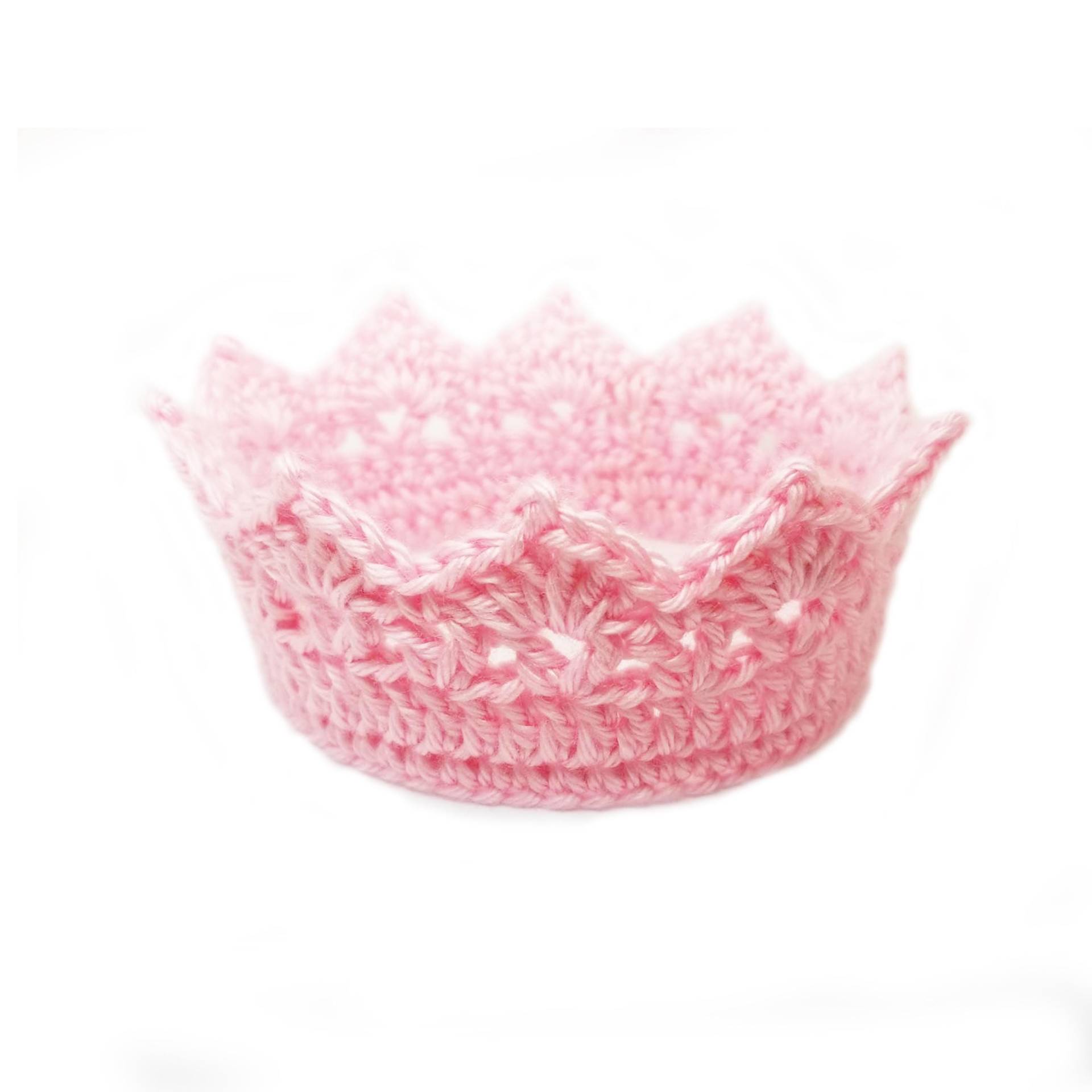 Neugeborenen Baby Krone Tiara Stirnband Gehäkelt Mädchen Prinzessin Frühchen Kind Erwachsene Ohrwärmer Geburtstag Hut Foto Requisite Pink von RoyalCrownHandmade