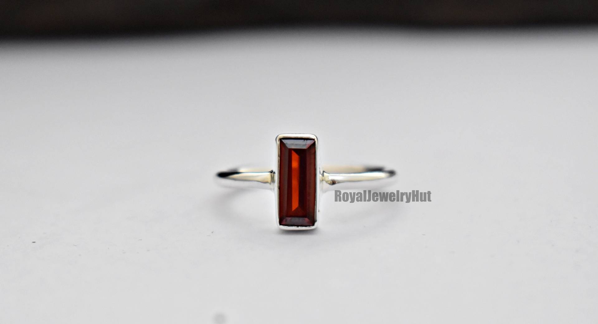 Damen Ring, Granat 925Er Sterling Silber Edelstein Handgemachter Statement Geschenk Ring von RoyalJewelryHut