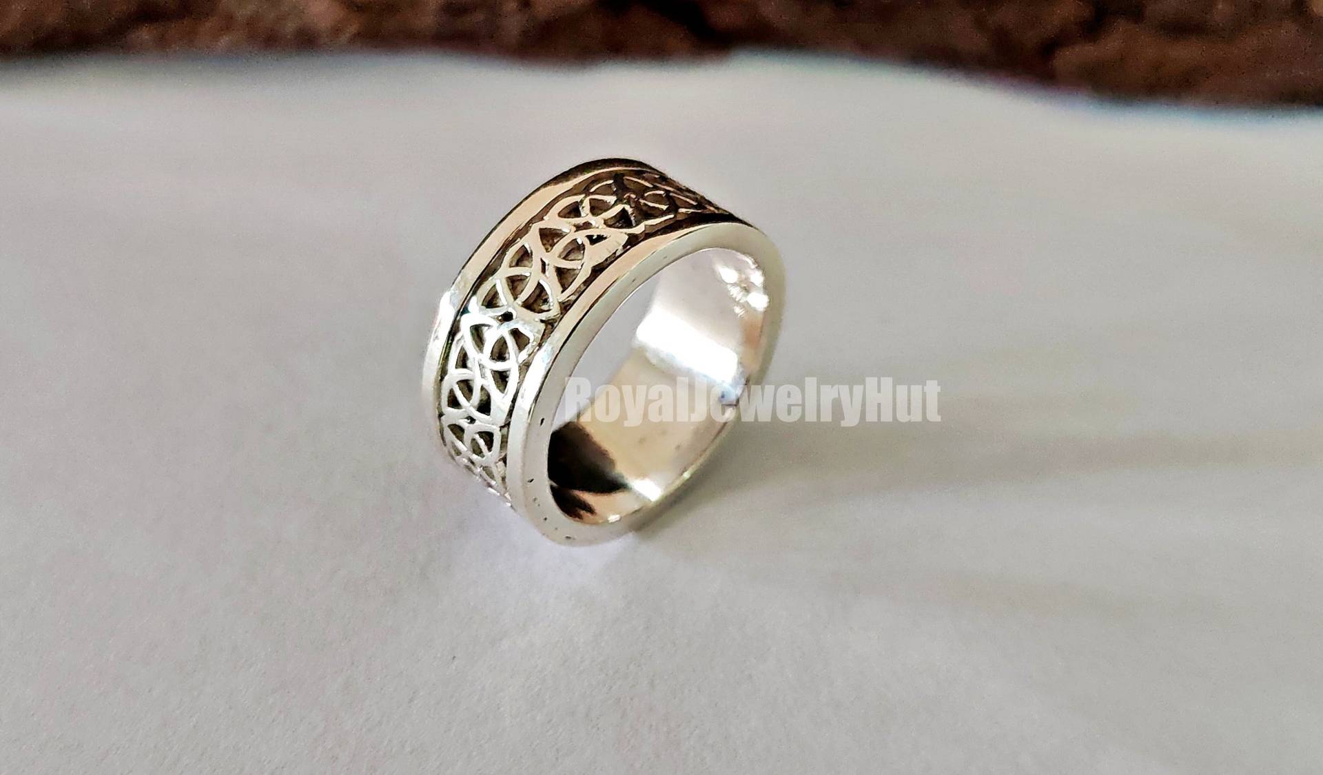 Designer Spinner Ring, Angst Fidget Sorgen Ringe Für Frauen, 925 Sterling Silber Vergoldeter Ring von RoyalJewelryHut