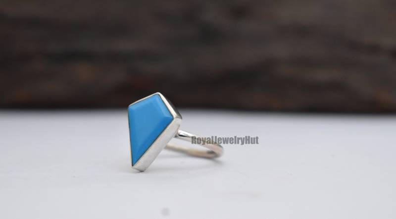 Drachen Form Türkis Ring Für Frauen - Edelstein 925 Massiv Sterling Silber Blauer Stein Abschluss Geschenk von RoyalJewelryHut