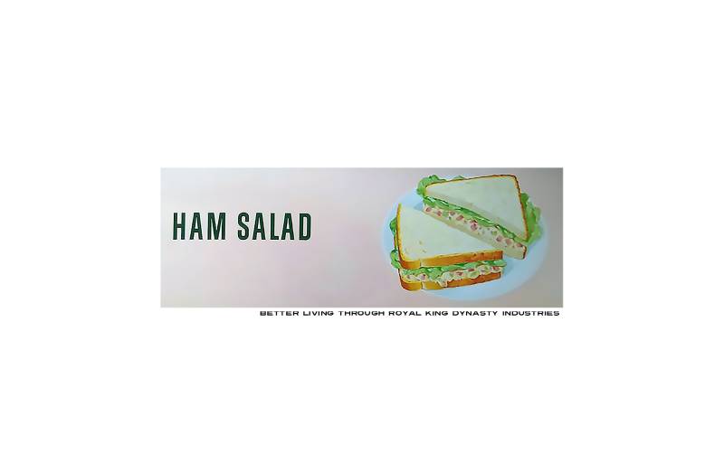 Ham Salad Unisex T-Shirt/Thrift Store Weird Processed Food Vintage 1960Er Jahre Drive in Movie Theater Menü Geschenk Hipster Dad Foodie Boyfriend von RoyalKingDynasty