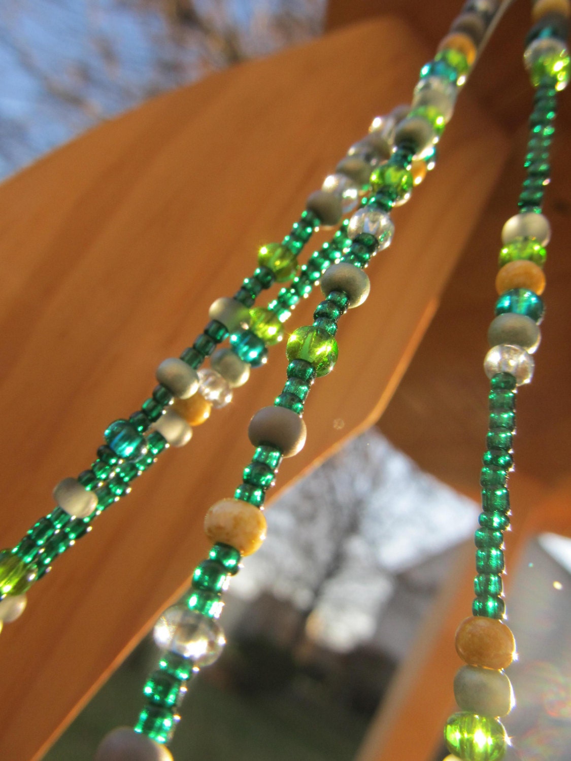 Mojito-Wahnsinn-Waistbeads - Rich Green Doppelset Mit Taupe Eierschale Und Grau, Sterling Silber Verschluss Mojito-Wahnsinn-Waistbeads - Rich Green Doppelset Mit Taupe Eierschale Und Grau, Sterling Silber Verschluss von RoyalWaistbeads