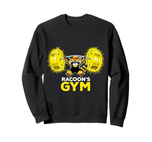 Lustiger Waschbär Gym Club Fitness Geschenk Workout Männer Frauen Kinder Sweatshirt von Royalty Fee