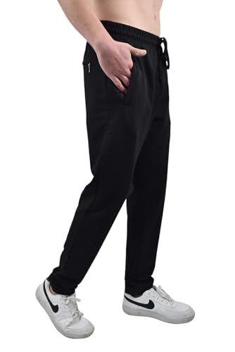 Royyen Jogginshose Sportshose Freizeithose 3119 Herren Taschen mit Reißverschluss Navy BLAU XL von Royyen