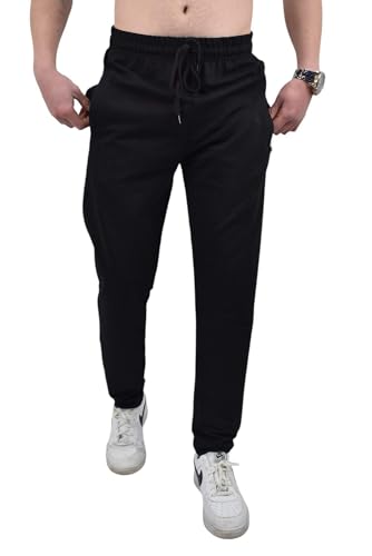 Royyen Jogginshose Sportshose Freizeithose 3119 Herren Taschen mit Reißverschluss SCHWARZ L von Royyen