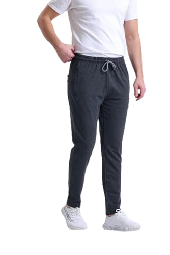 Royyen Jogginshose Sportshose Freizeithose 8083 Herren Taschen mit Zipper mit Logo GRAU M von Royyen