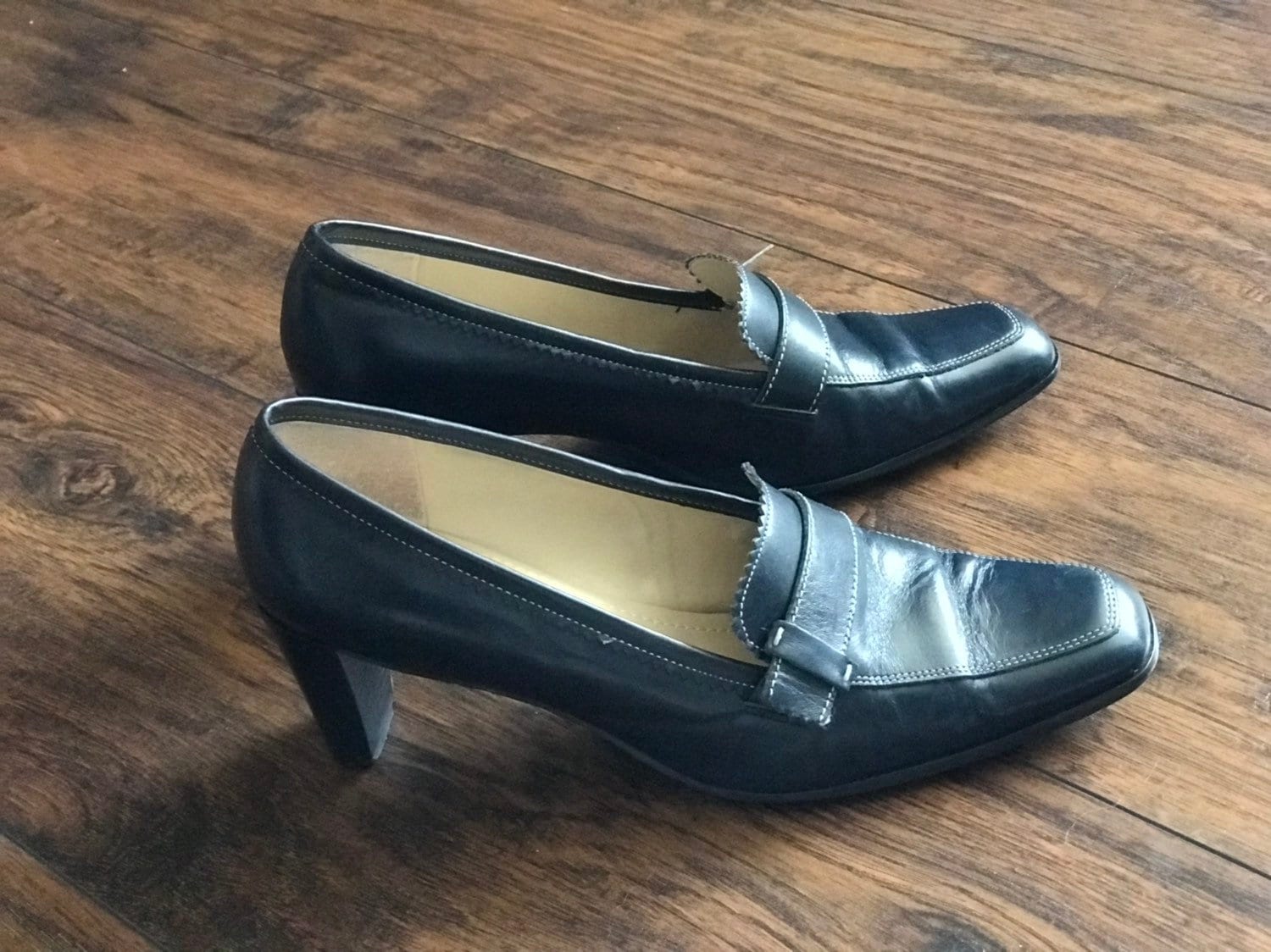 1990Er Jahre Navy Anntaylor Pump Loafers 1990Er Jahre Navy Anntaylor Pump Loafers von RozzCloset