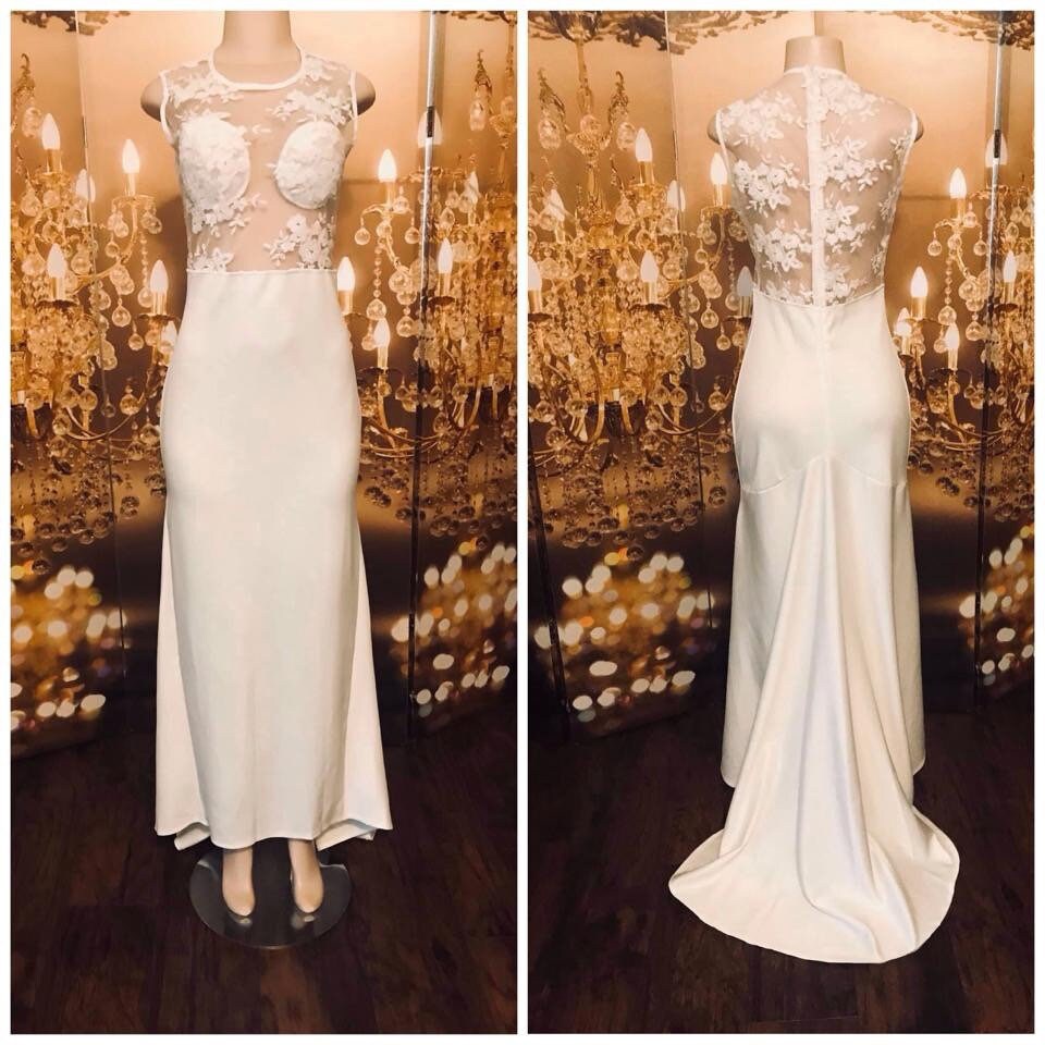 Einfache, Aber Elegante Lange Weiße Hochzeitskleid/Kleid Einfache, Aber Elegante Lange Weiße Hochzeitskleid/Kleid von RozzCloset