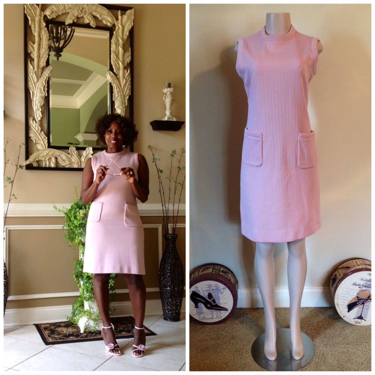 Eisig Pinkes True Vintage Kleid Eisig Pinkes True Vintage Kleid von RozzCloset