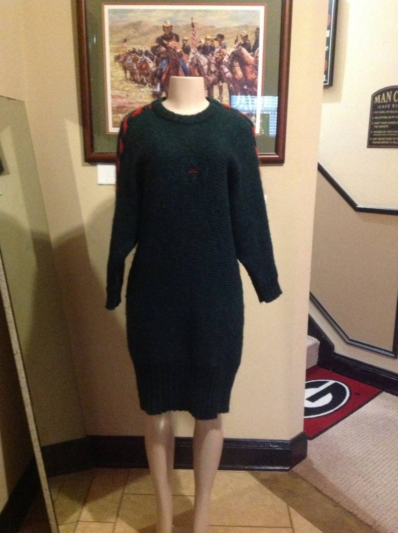 Jäger Grün Und Rötlich Rosa Pullover Kleid Jäger Grün Und Rötlich Rosa Pullover Kleid von RozzCloset