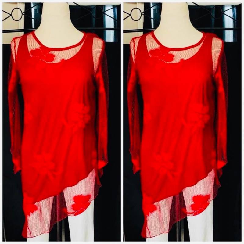 Rote Bluse/Top Von Maria Gabrielle Rote Bluse/Top Von Maria Gabrielle von RozzCloset
