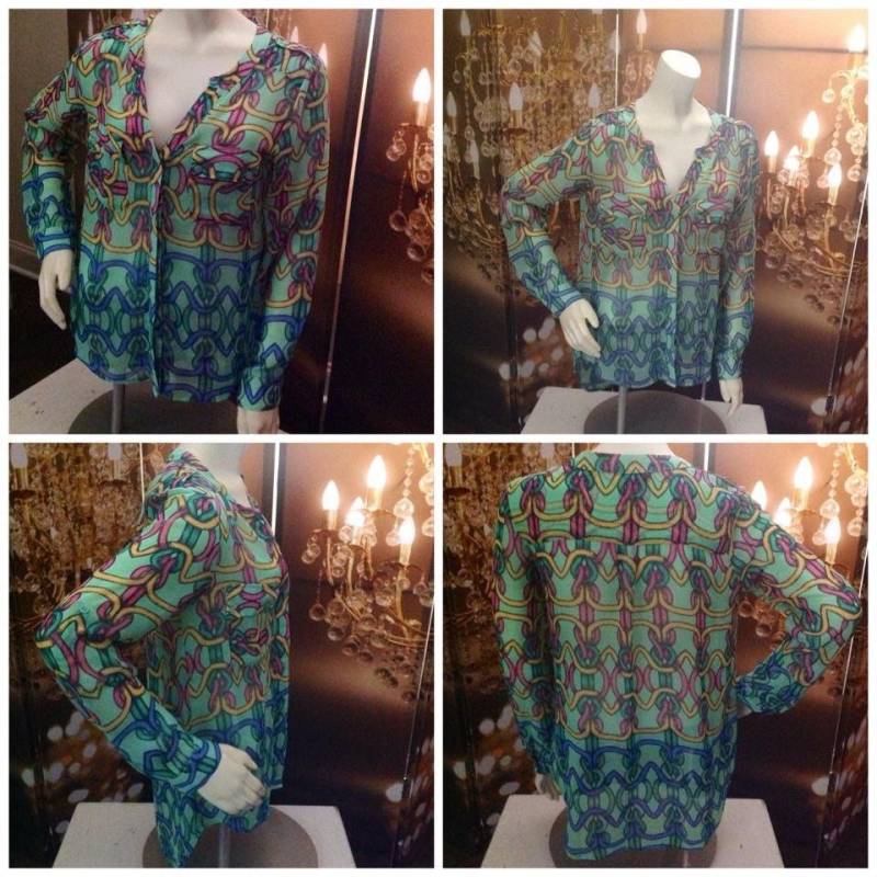 Schöne Vintage Bluse Sieht Gut Aus Mit Hosen, Röcke & Shorts Ist Es Ein Gewinn Gewinnen Gewinnen von RozzCloset