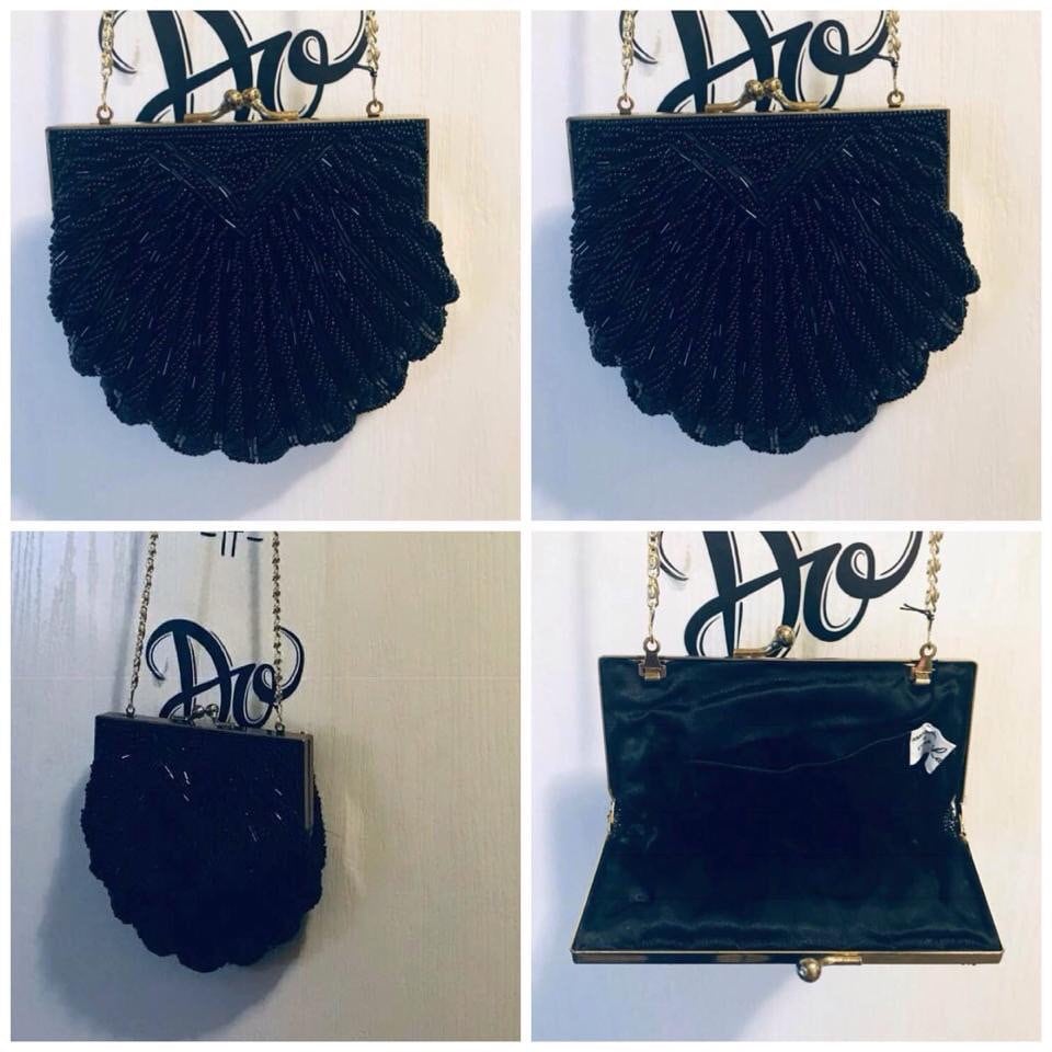 Schwarze Perlen Abendtasche Schwarze Perlen Abendtasche von RozzCloset