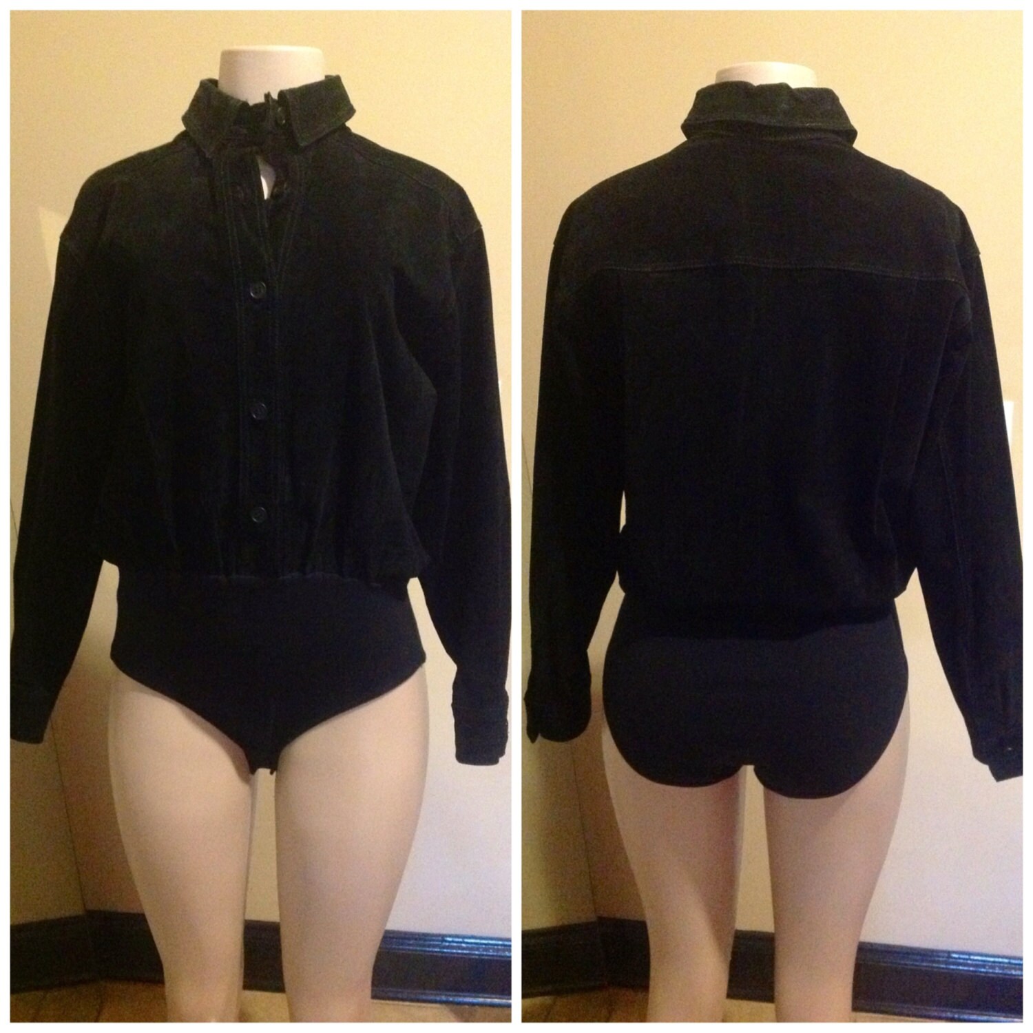 Schwarzes Wildleder Body-Shirt Schwarzes Wildleder Body-Shirt von RozzCloset