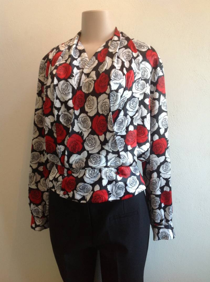 Vintage Bluse Der 80Er Jahre Ära Vintage Bluse Der 80Er Jahre Ära von RozzCloset