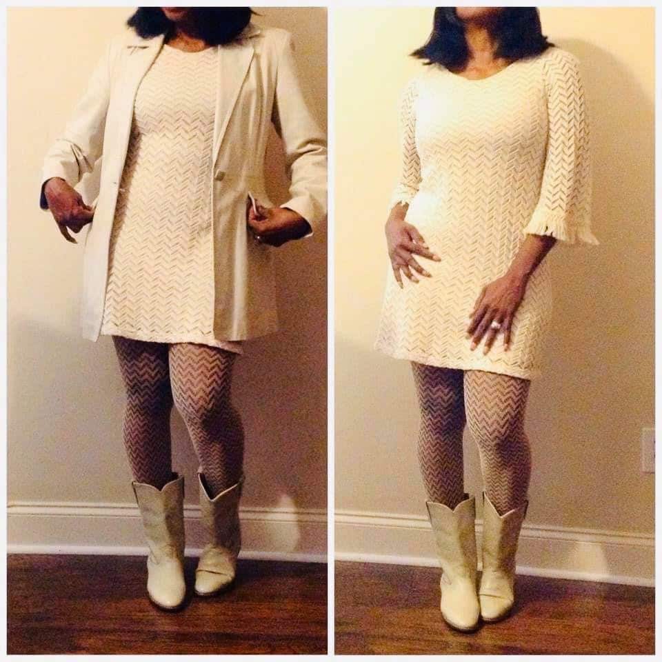 Wunderschönes Chevron Style Kleid Das 70Er Jahre Show Look Wunderschönes Chevron Style Kleid Das 70Er Jahre Show Look von RozzCloset