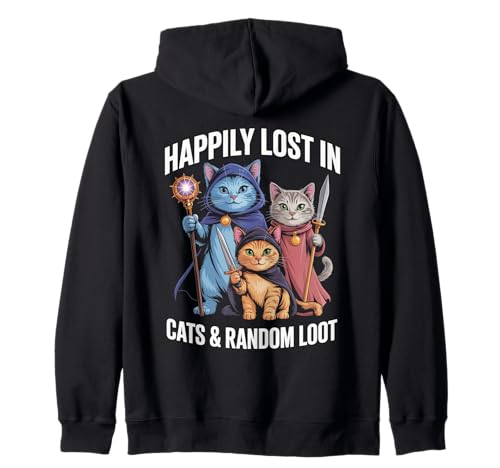 Cats Happily Lost In Loot Tabletop Lustige Männer Frauen Kapuzenjacke Cats Happily Lost In Loot Tabletop Lustige Männer Frauen Kapuzenjacke von Rpg Gamer Cats Zufällige Beute Nerdy Gaming